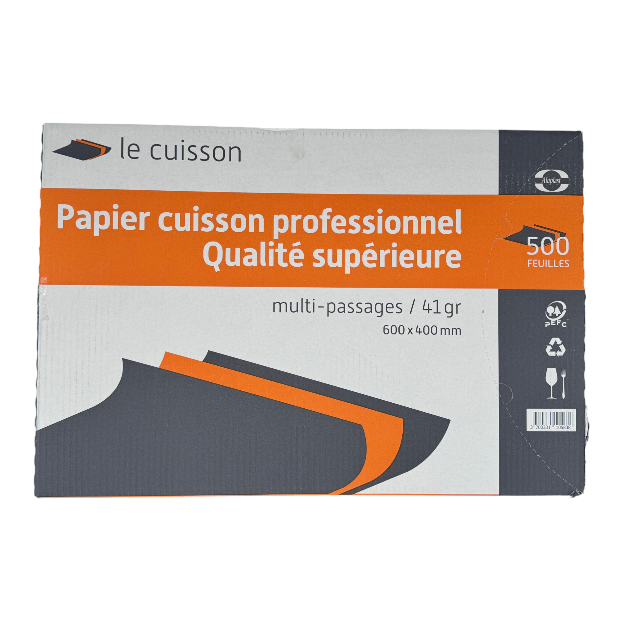 Papier cuisson siliconé 60x40 cm multi-passages